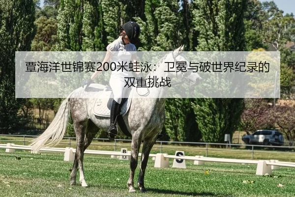 覃海洋世锦赛200米蛙泳：卫冕与破世界纪录的双重挑战